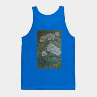 White flowers Tank Top